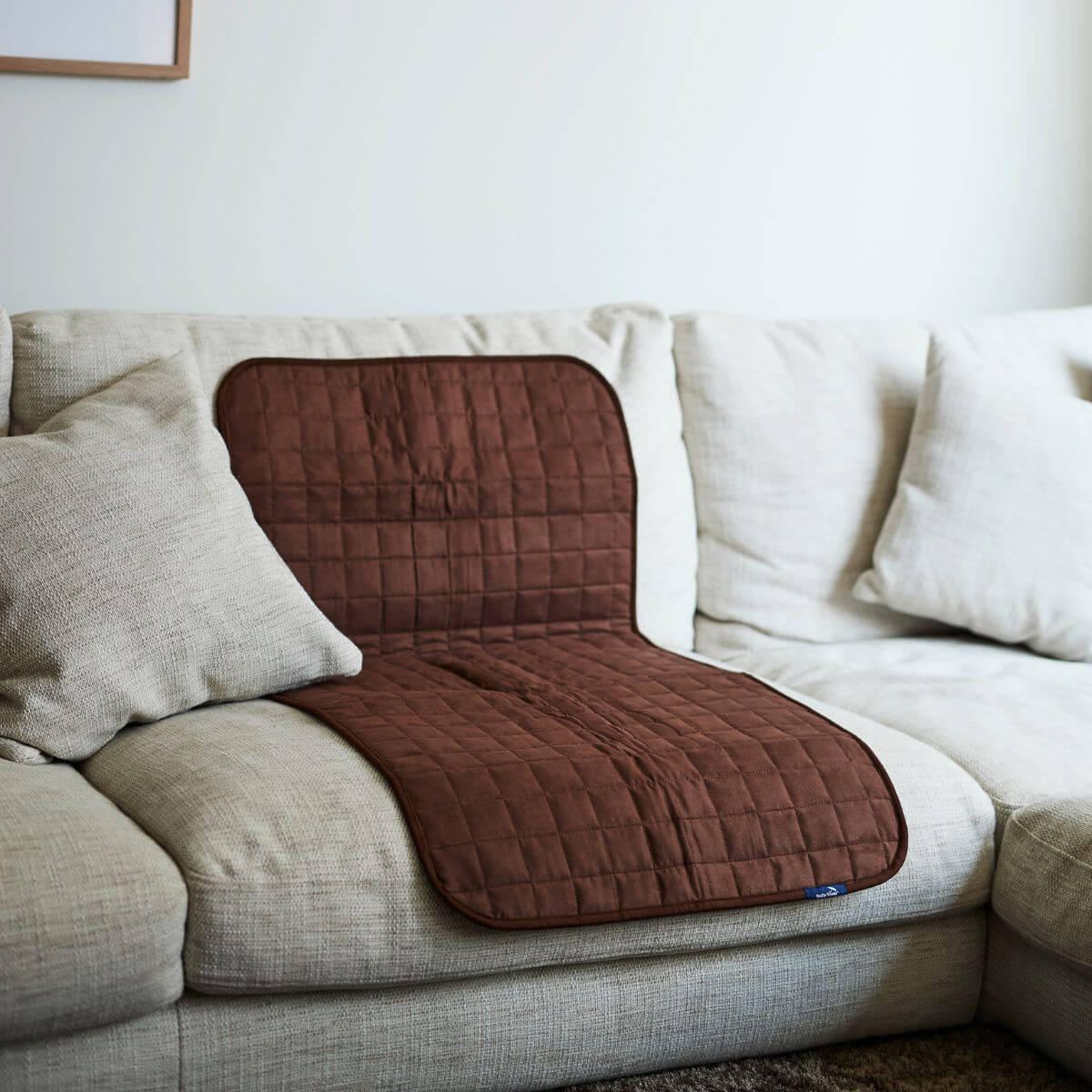 מגן מושב גדול צבע חום