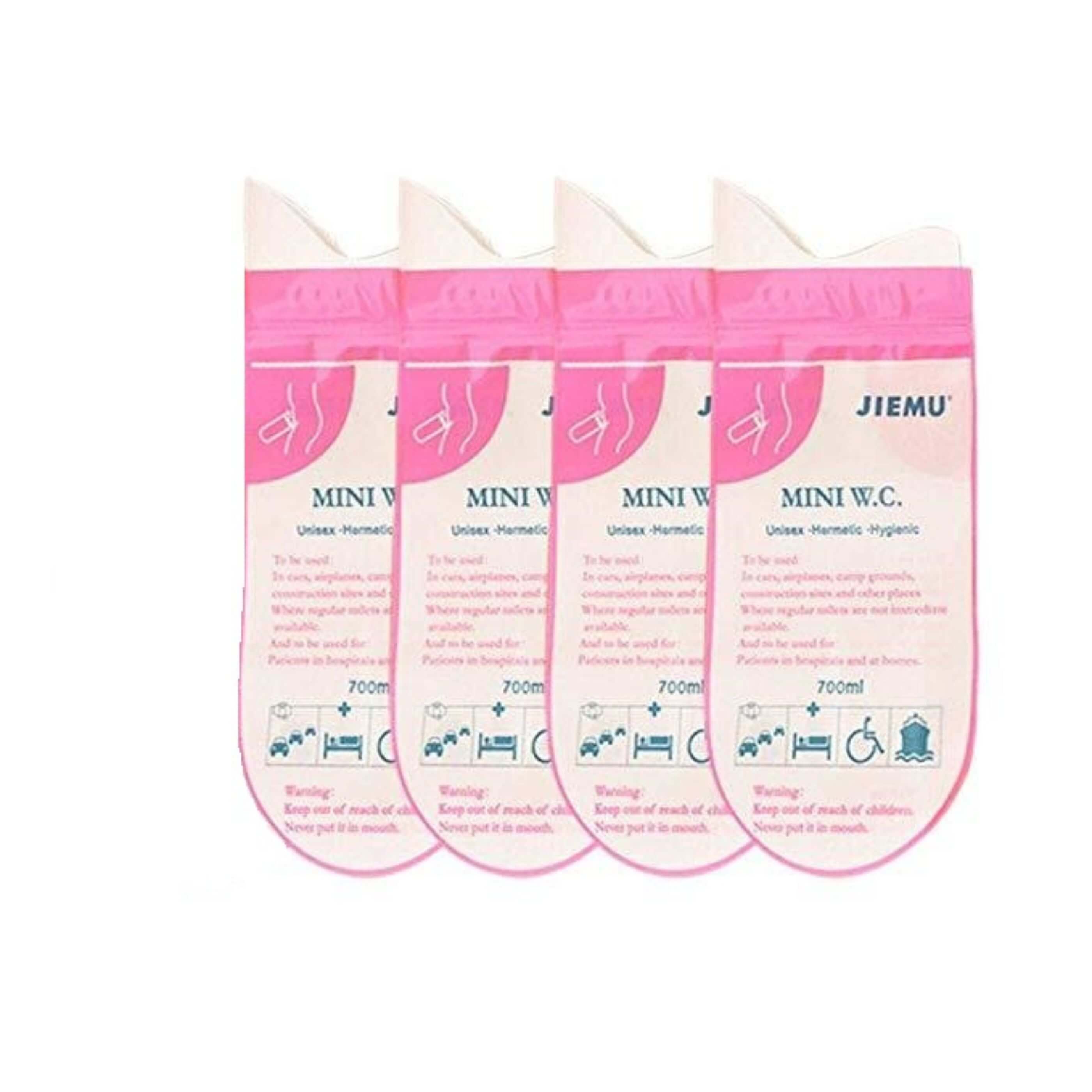 מארז של 4 שקיות שתן לנסיעות איזינייטס