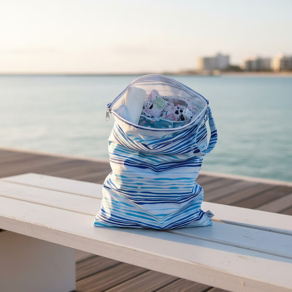 SNAZZIBAG - תיק לבגדים רטובים, 2 תאים - דגם אושיין