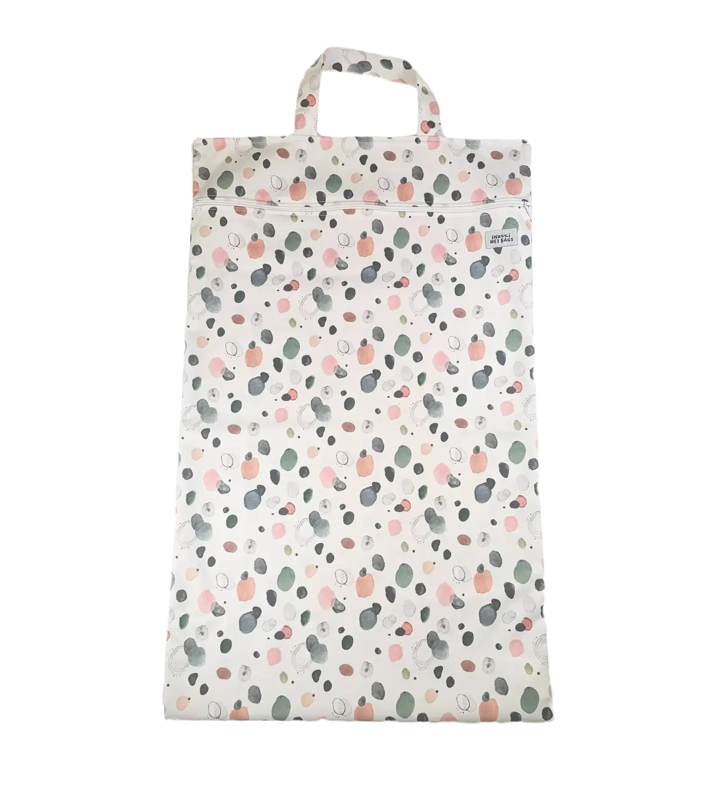 תיק לבגדים רטובים - SNAZZIBAG  - מידה גדולה במיוחד, דגם נקודות אקוורל